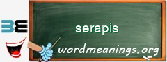 WordMeaning blackboard for serapis